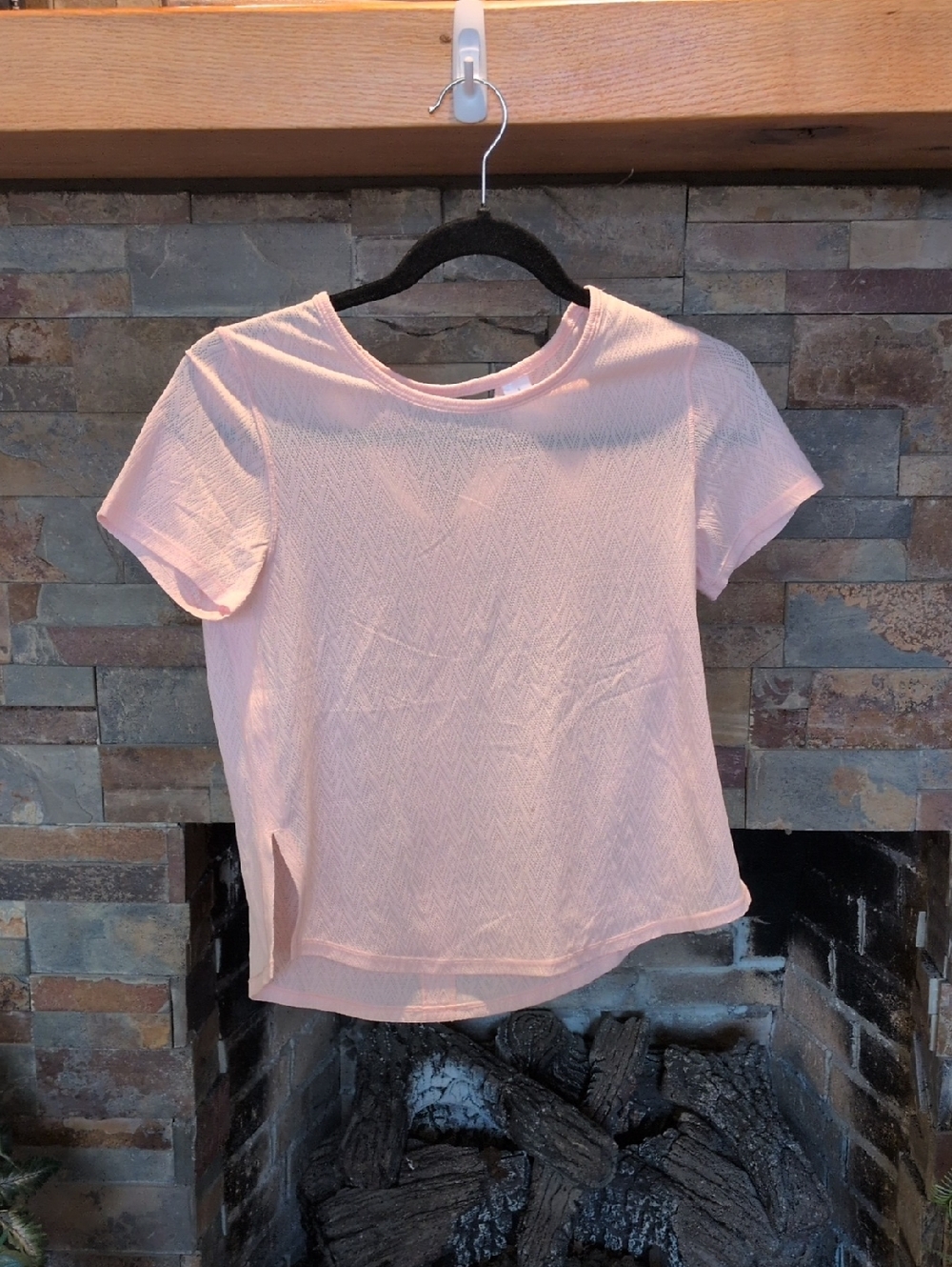 lululemon athletica Pale Pink Short Sleeve Tee
